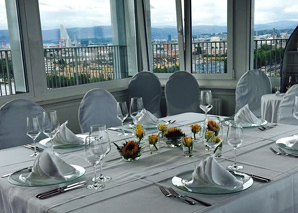 Dinner over the roofs of Basel