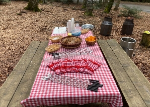 Outdoor-Fondue oder -Raclette