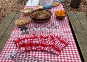 Outdoor-Fondue oder -Raclette