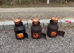 Outdoor-Fondue oder -Raclette