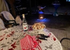 Outdoor-Fondue oder -Raclette