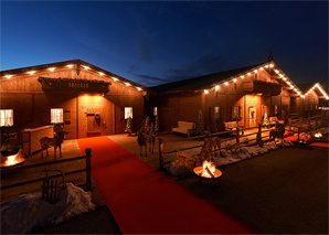 Log cabin gatherings for large parties