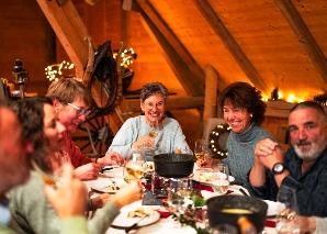 Funny dinner with Ruedi
