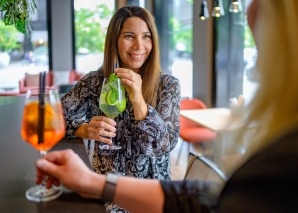 Christmas party with aperitif, fondue or raclette