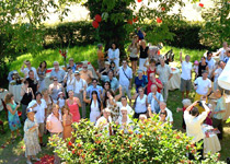 Feiern in der Gartenvilla